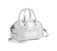 Tragetasche PUMA "PUMA 1976 Lustre Micro 1 l Grip-Bag Damen", Damen, Gr. B/H/T: 39,5cm x 10cm x 7cm onesize, silber (feather gray metallic), Polyester, Taschen (79396327-0) feather gray metallic