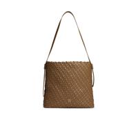 Tragetasche TOMMY HILFIGER "TH BRAIDED MAXI HOBO", Damen, Gr. B/H/T: 36cm x 36cm x 13cm, braun, Lederimitat, Taschen, Damen Umhängetasche, Schultertasche mit TH-Logo (16709603-0) braun