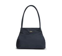 Tragetasche TOMMY HILFIGER "TH MARINA HOBO/TOTE NYLON", Damen, Gr. B/H/T: 35cm x 28cm x 18cm, blau (schwarz), Leder, Textil, Taschen, Damen Handtasche, Schultertasche mit doppeltem Tragegriff (6493764
