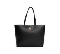 Tragetasche TOMMY HILFIGER "TH MODERN TOTE", Damen, Gr. B/H/T: 35cm x 29,5cm x 14cm, schwarz, Lederimitat, unifarben, Taschen Tragetasche, Damen Schultertasche, Umhängetasche mit TH-Schmuckelement (61