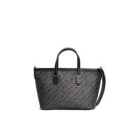 Tragetasche TOMMY HILFIGER "TH MONOPLAY LE NANO TOTE", Damen, Gr. B/H/T: 27cm x 17cm x 9cm, schwarz, Leder, Lederimitat, Taschen (88003700-0) schwarz