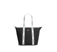 Tragetasche TOMMY JEANS "TJW ESS DAILY TOTE", Damen, Gr. B/H/T: 52cm x 34cm x 22cm, schwarz, Textil, Taschen, Schultertasche, Shopper mit kontrastiven Henkeln (68995811-0) schwarz