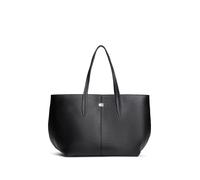 Tragetasche TOMMY JEANS "TJW SLOUCHY CITY TOTE", Damen, Gr. B/H/T: 59cm x 32cm x 21,5cm, schwarz, Lederimitat, Taschen, Damen Handtasche, Shopper mit dezenten Ziernähten (21161414-0) schwarz