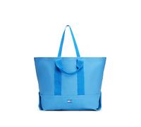 Tragetasche TOMMY JEANS "TJW TOTE EDITION CANVAS", Damen, Gr. B/H/T: 60cm x 40cm x 20cm, blau (hellblau), Canvas, Textil, unifarben, Taschen Tragetasche, Damen Henkeltasche, Shopper, Schultertasche mi