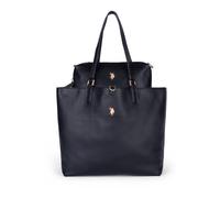Tragetasche U.S. POLO ASSN. "ROGERSVILLE LARGE SHOPPING BAG Damen", Damen, Gr. B/H/T: 14cm x 32cm onesize, floreal schwarz, Polyurethan, Taschen, Tragetasche Damen, Shopper, Einkaufstasche, Fashion, L