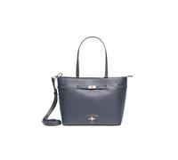 Tragetasche U.S. POLO ASSN. "STANFORD MEDIUM SHOPPING BAG SHOPPER. Damen", Damen, Gr. B/H/T: 15cm x 27cm onesize, navy, Polyurethan, Taschen, Goldfarbene Designelemente und Marken-Logo (73365363-0) na
