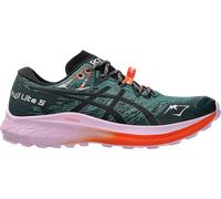 asics fuji lite 5 trailrunning schuh grun pink damen