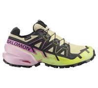 Salomon - Traillaufschuhe GORE-TEX - Speedcross 6 GTX W Bog/Dawn P/Acid für Damen - Größe 40 - Beige Beige 40