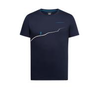 Trail T-Shirt M, Climbing T-Shirt - La Sportiva E47R24-Cypress/Mountain Red XXL