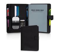 Trailblaze 'Genuine Leather Folio Cover Compatible with Rocketbook Everlast, Wave, Fusion, Panda | A5 Size Portfolio Organizer with Multiple Pockets | Fits A5 Size Notebook 6" x 8"