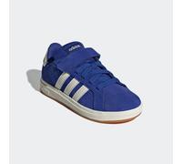 Trailrunningschuh ADIDAS SPORTSWEAR "GRAND COURT 00S KIDS", Mädchen, Gr. 34, blau (semi lucid blau, sanftes weiß, gum10), Leder, Textil, Schuhe, Design auf den Spuren des adidas Campus 00, für Kinder