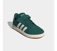 Trailrunningschuh ADIDAS SPORTSWEAR "GRAND COURT 00S KIDS", Mädchen, Gr. 34, grün (collegiate grün, sanftes weiß, gum10), Leder, Textil, Schuhe, Design auf den Spuren des adidas Campus 00, für Kinder