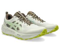 Trailrunningschuh ASICS "GEL-SONOMA 8", Herren, Gr. 43,5, weiß (light dust, aurora grün), Synthetik, Schuhe, für anspruchsvolles Gelände, profilierte Außensohle (66762954-43,5) light dust, aurora grün