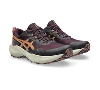 Trailrunningschuh ASICS "GEL-VENTURE 11", Damen, Gr. 40,5, lila (schwarz aubergine, sandstorm), Synthetik, Schuhe, mit profiliertem Gummi-Laufsohlenprofil, mit AMPLIFOAM PLUS Dämpfung, Topseller (9746
