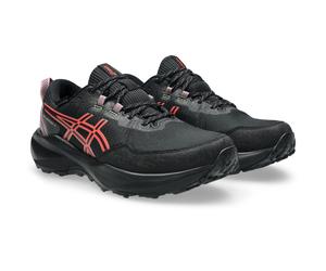 Trailrunningschuh ASICS "GEL-VENTURE 11 WP", Damen, Gr. 37,5, schwarz (schwarz, watermelon), Synthetik, Schuhe, wasserdicht (96198135-37,5) schwarz, watermelon