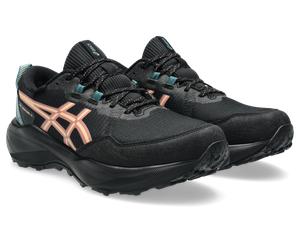 Trailrunningschuh ASICS "GEL-VENTURE 11 WP", Damen, Gr. 38, schwarz, apricot crush, Synthetik, Schuhe, wasserdicht (72486355-38) schwarz, apricot crush