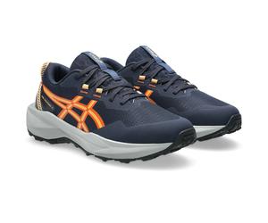 Trailrunningschuh ASICS "PRE-VENTURE 11 GS", Mädchen, Gr. 39,5, blau (midnight, orange glow), Synthetik, Schuhe, für Kinder & Jugendliche (77887504-39,5) midnight, orange glow