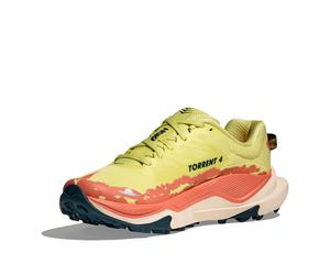 Trailrunningschuh HOKA ONE ONE "TORRENT 4", Damen, Gr. 38, yuzu, felds, Synthetik, Textil, Schuhe, Trailrunningschuh, hoher Dämpfungsgrad, atmungsaktives Obermaterial (26656669-38) yuzu, felds