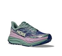 Trailrunningschuh HOKA ONE ONE "W STINSON 7", Damen, Gr. 39, rosemary, fragrant lila, Synthetik, Textil, Schuhe, Trailrunningschuh für anspruchsvolles Gelände, hoher Dämpfungsgrad (90309357-39) rosema