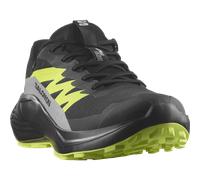 Trailrunningschuh SALOMON "ALPHAGLIDE GORE-TEX", Herren, Gr. 41, grün (schwarz, alloy, sharp grün), Synthetik, Textil, Schuhe, wasserdicht (83855455-41) schwarz, alloy, sharp grün