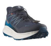 Trailrunningschuh SALOMON "ALPHARIDE 2 GTX", Herren, Gr. 43, blau (schwarz navy, mykonos blau, dragon fire), Synthetik, Textil, Schuhe, wasserdicht (15839144-43) schwarz navy, mykonos blau, dragon fir