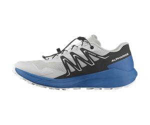 Trailrunningschuh SALOMON "ALPHARIDE", Herren, Gr. 42, lunar rock, schwarz, french blau, Synthetik, Textil, Schuhe, wasserdicht (93836151-42) lunar rock, schwarz, french blau