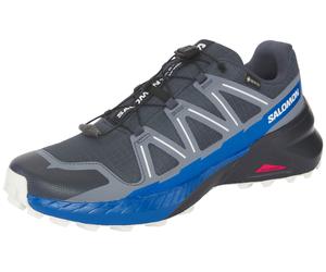 Trailrunningschuh SALOMON "SPEEDCROSS PEAK GORE-TEX", Herren, Gr. 43, blau (blau nights, grisaille, nautical blau), Synthetik, Textil, Schuhe, wasserdicht (45623065-43) blau nights, grisaille, nautica