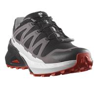 Trailrunningschuh SALOMON "SPEEDCROSS PEAK GORE-TEX", Herren, Gr. 44,5, schwarz (schwarz, castlerock, cherry tomato), Synthetik, Textil, Schuhe, wasserdicht (11314830-44,5) schwarz, castlerock, cherry