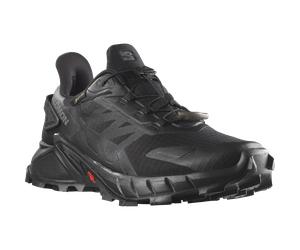 Trailrunningschuh SALOMON "SUPERCROSS 4 GORE-TEX W", Damen, Gr. 43, schwarz, Synthetik, Textil, Schuhe, wasserdicht, Trailrunningschuhe (52532600-43) schwarz