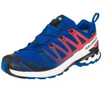 Trailrunningschuh SALOMON "XA PRO 3D V9 GORE-TEX EQUIPE", Herren, Gr. 44, surf the web, fiery rot, weiß, Synthetik, Textil, mehrfarbig, Schuhe, wasserdicht (29329345-44) surf the web, fiery rot, weiß