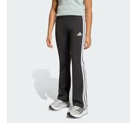 Train Essentials 3-Streifen Flared Leggings Black / White 152