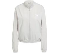 Train Essentials 3-Streifen Woven Warm-Up Jacke Damen Jacke, grau, Gr. L