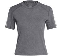 Train Essentials Train Cotton 3-Streifen Crop T-Shirt Damen T-Shirt, grau, Gr. S