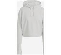 Train Essentials Train Cotton 3-Streifen Hoodie Damen Jacke, grau, Gr. M