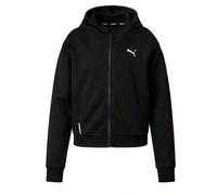 Train Favorite Damen-Kapuzenpullover mit durchgehendem Reißverschluss, Schwarz