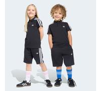 Trainingsanzug ADIDAS ORIGINALS "POLO TEE SET", Jungen, Gr. 110, schwarz, Obermaterial: 100% Baumwolle. Obermaterial Hose: 70% Baumwolle, 30% Polyester, Sportanzüge Trainingsanzug (43295044-110) schwa