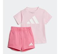 Trainingsanzug ADIDAS SPORTSWEAR "I BL T-SET 160", Mädchen, Gr. 62, pink (clear pink, weiß), Obermaterial: 100% Baumwolle, Sportanzüge Trainingsanzug (96105867-62) clear pink, weiß