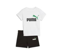 Puma Minicats Essentials Tee and Shorts Set INF puma black-archive green (57) 86
