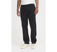 Trainingshose BLEND "BHMADDOX", Herren, Gr. S, N-Gr, schwarz, Web, Obermaterial: 98% Baumwolle, 2% Elasthan, unifarben, straight fit knöchellang, Hosen Trainingshose (49620669-S) schwarz