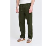 Trainingshose BLEND "BHMADDOX", Herren, Gr. XL, N-Gr, grün (forest night), Web, Obermaterial: 98% Baumwolle, 2% Elasthan, unifarben, straight fit knöchellang, Hosen Trainingshose (94399322-XL) forest