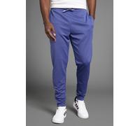 Trainingshose BRUNO BANANI, Herren, Gr. XXL (60/62), N-Gr, lila (dunkellila), Obermaterial: 94% Polyester, 6% Elasthan, schmal lang, Hosen Trainingshose, mit Reißverschluss am Beinabschluss (35663060-