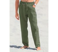Trainingshose CLASSIC, Herren, Gr. 48, Normalgrößen, grün (khaki), 100% Baumwolle, unifarben, lang, Hosen Trainingshose (512228-48) khaki
