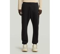 Trainingshose G-STAR "Script Sweater Pant", Herren, Gr. M, dk schwarz, Obermaterial: 58% Baumwolle, 42% Polyester, Hosen Trainingshose (19036432-M) dk schwarz