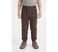 Trainingshose NAME IT "NKMHONK BRU SWE PANT NOOS", Jungen, Gr. 128, N-Gr, french roast, Web, Obermaterial: 95% Baumwolle, 5% Elasthan, unifarben, regular fit knöchellang, Hosen Trainingshose (94911339