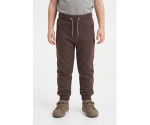 Trainingshose NAME IT "NKMHONK BRU SWE PANT NOOS", Jungen, Gr. 128, N-Gr, french roast, Web, Obermaterial: 95% Baumwolle, 5% Elasthan, unifarben, regular fit knöchellang, Hosen Trainingshose (94911339