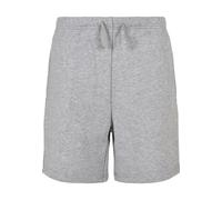 Trainingshose URBAN CLASSICS "Urban Classics Herren Boys Basic Sweatshorts", Mädchen, Gr. 146/152, Normalgrößen, grau, 65% Baumwolle, 35% Polyester, unifarben, normal, Hosen Trainingshose (89428168-14