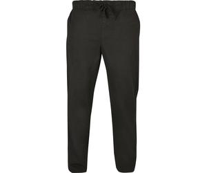 Trainingshose URBAN CLASSICS "Urban Classics Herren Straight Slit Trouser", Herren, Gr. XL, US-Größen, schwarz, 98% Baumwolle, 2% Elasthan, unifarben, normal, Hosen Trainingshose (27600124-XL) schwarz
