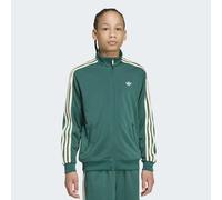 Trainingsjacke ADIDAS ORIGINALS "FIREBIRD ORIGINALS, LOCKER GESCHNITTEN", Mädchen, Gr. 128, collegiate grün, Obermaterial: 100% Polyester, Jacken Trainingsjacke, für Kinder, mit geradem Abschluss (241