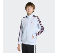 Trainingsjacke ADIDAS ORIGINALS "FIREBIRD ORIGINALS, LOCKER GESCHNITTEN", Mädchen, Gr. 164, crystal sky, maroon, Obermaterial: 100% Polyester, Jacken Trainingsjacke, für Kinder, mit geradem Abschluss