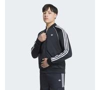 Trainingsjacke ADIDAS ORIGINALS "SST LO TT", Mädchen, Gr. 170, schwarz-weiß (schwarz, schwarz), Obermaterial: 100% Polyester, Jacken Trainingsjacke, für Kinder, mit Reißverschluss, aus Polyester (4355